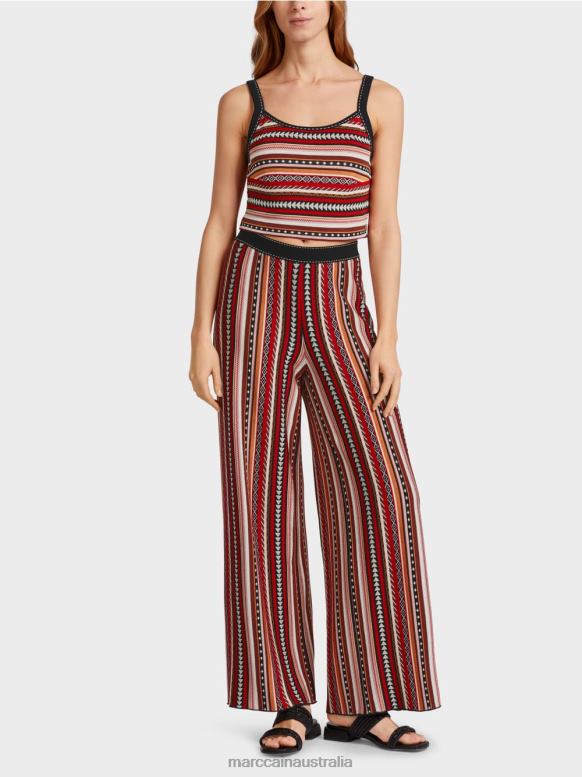 Clothing Deep Red J8XFX1134 Bustier "Knitted in Germany" Marc Cain