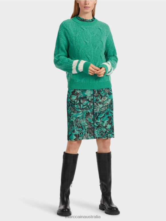 Clothing Enamel J8XFX1060 Sweater - Knitted in Germany Marc Cain