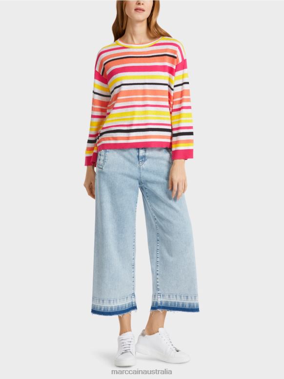 Clothing Light Limeade J8XFX1139 Striped sweater Marc Cain