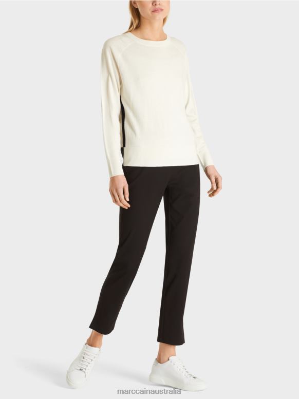 Clothing Off-White J8XFX1183 Sweater in a luxurious material blend Marc Cain