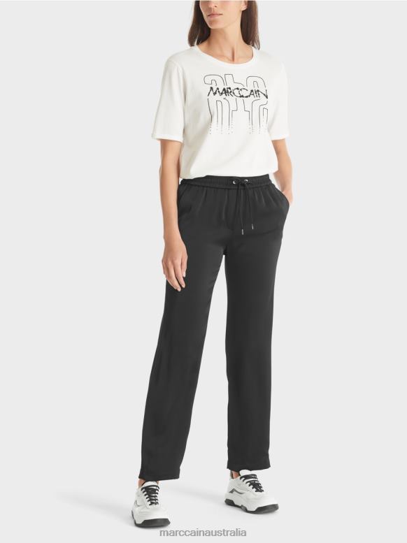Clothing Black J8XFX568 ROANNE "Rethink Together" pants Marc Cain