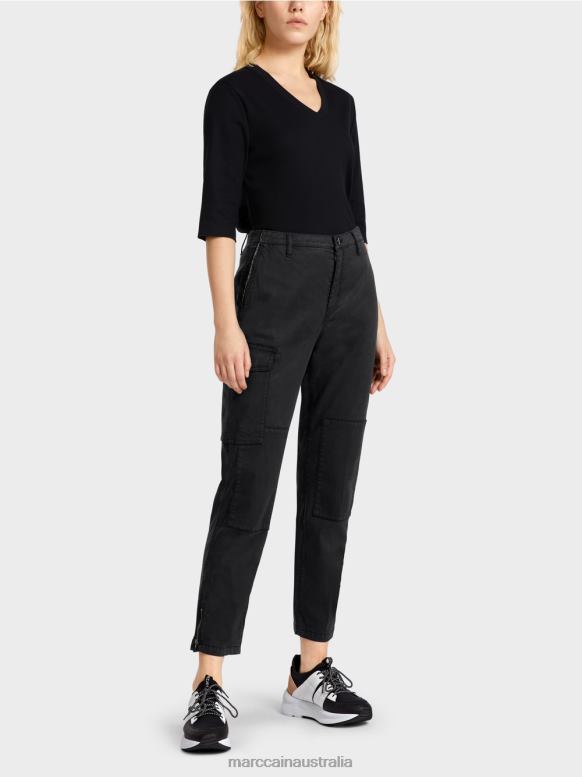 Clothing Black J8XFX648 RADOM "Rethink Together" pants Marc Cain