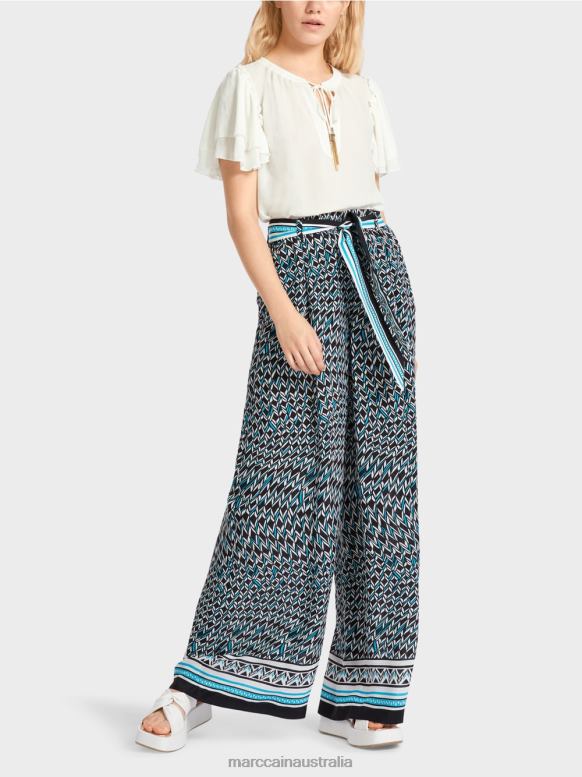 Clothing Black J8XFX660 WINNIPEG wide-leg pants Marc Cain