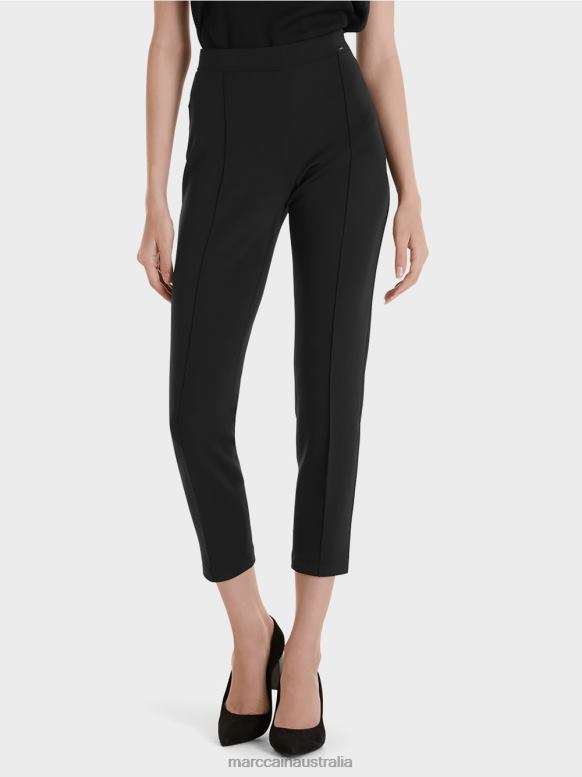 Clothing Black J8XFX738 Stretch jersey pants Marc Cain