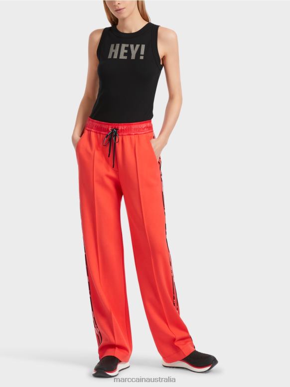 Clothing Campari J8XFX536 Wide jersey jogging style WELBY pants Marc Cain
