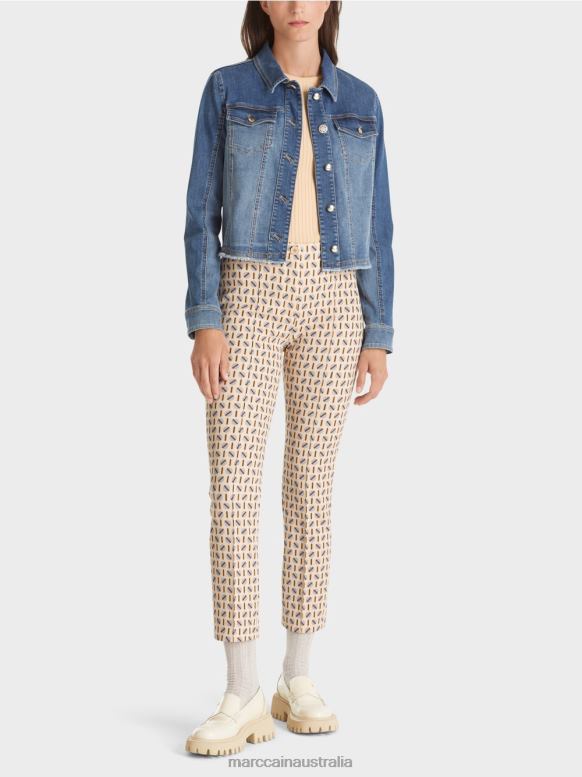 Clothing Dark Cream J8XFX549 Stretch Jersey Pants SYDNEY Marc Cain