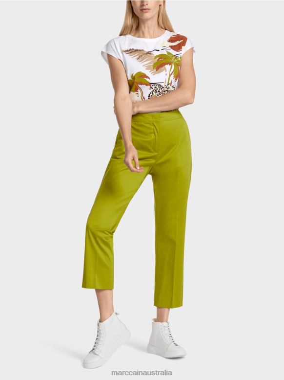 Clothing Deep Oliv Green J8XFX634 Chino-style pants Marc Cain
