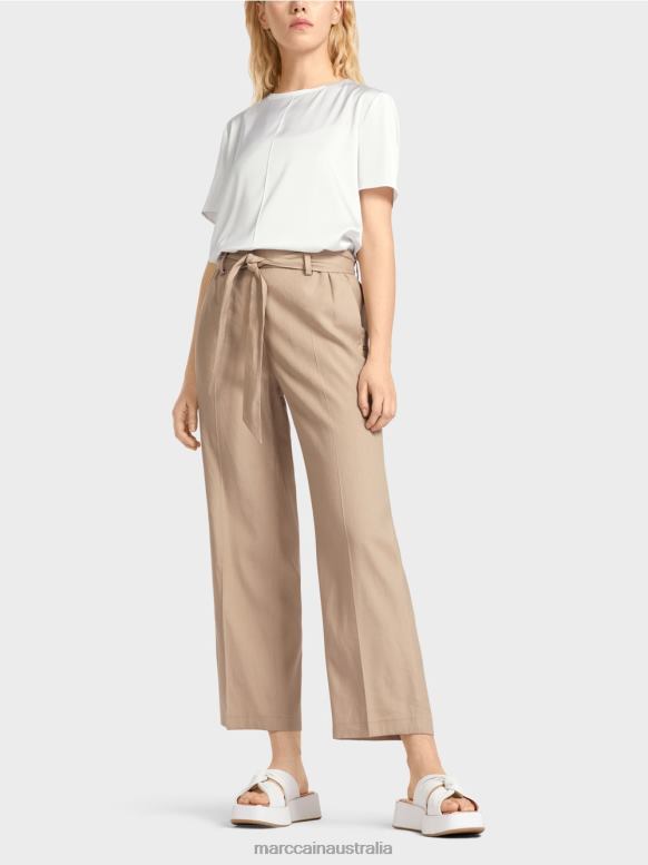 Clothing Deep Sand J8XFX647 WARDHA paperbag pants Marc Cain