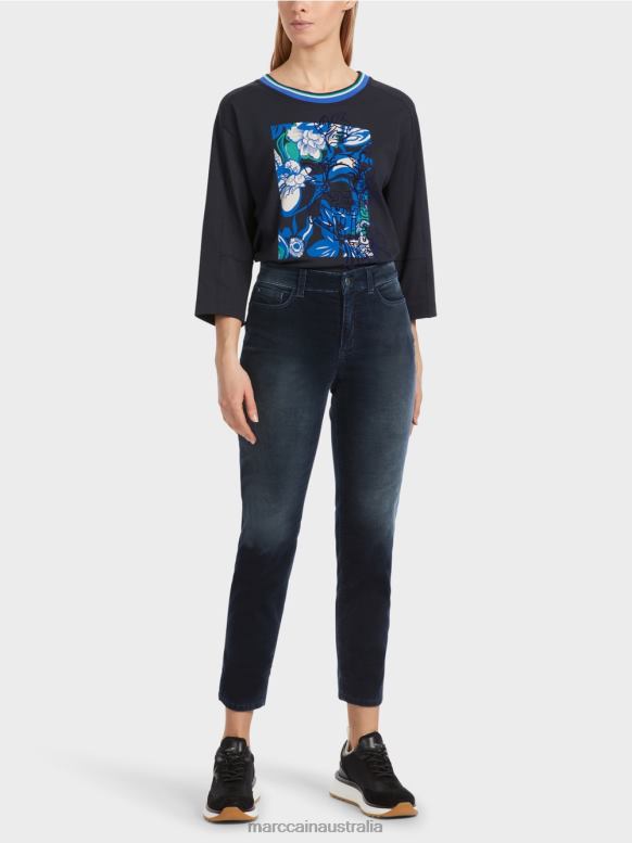 Clothing Midnight Blue J8XFX544 SILEA five-pocket jeans Marc Cain