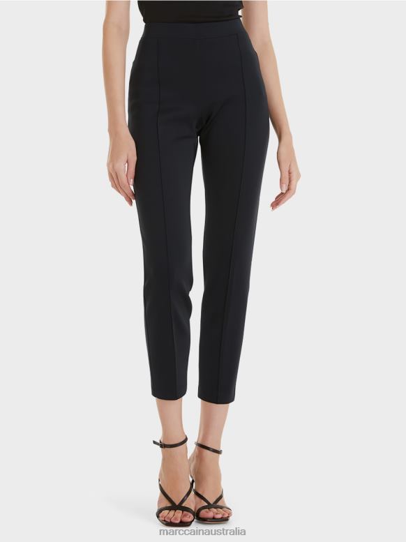 Clothing Midnight Blue J8XFX737 Stretch jersey pants Marc Cain