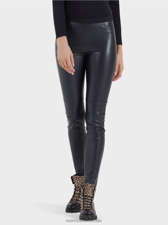 Clothing Midnight Blue J8XFX744 Leggings in artificial leather Marc Cain