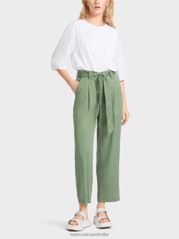 Clothing Mystic Green J8XFX652 WELLERI "Rethink Together" pants Marc Cain