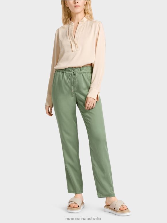 Clothing Mystic Green J8XFX661 RIVERA "Rethink Together" pants Marc Cain