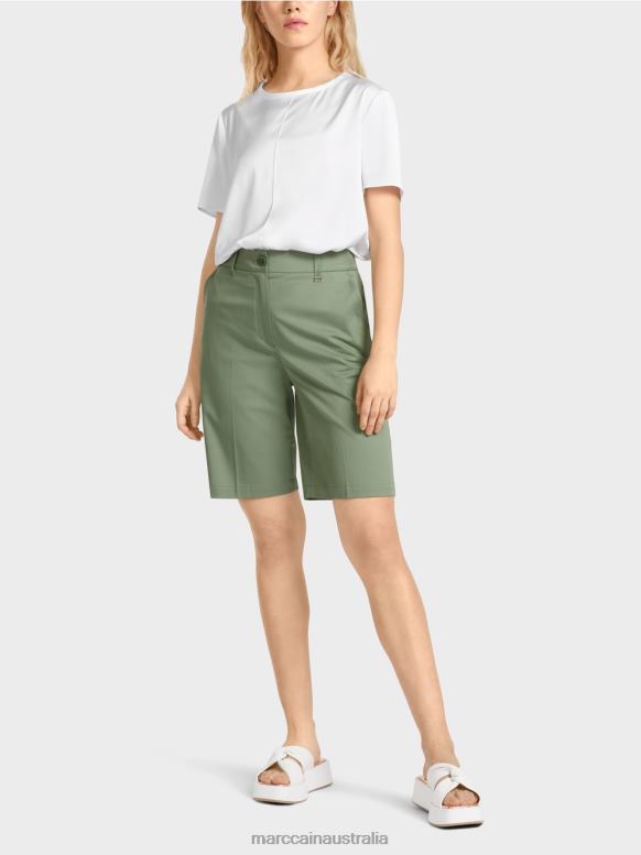 Clothing Mystic Green J8XFX663 FINIKE shorts in a feminine fit Marc Cain