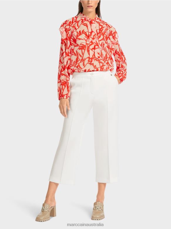 Clothing Off-White J8XFX699 Pants with topstitched pressed crease Marc Cain