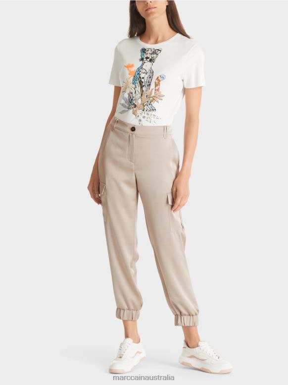 Clothing Warm Stone J8XFX573 RIDDER "Rethink Together" pants Marc Cain