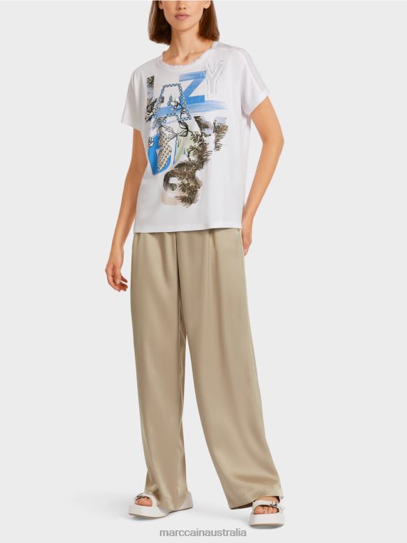 Clothing Azure J8XFX1416 Cotton kimono top Marc Cain