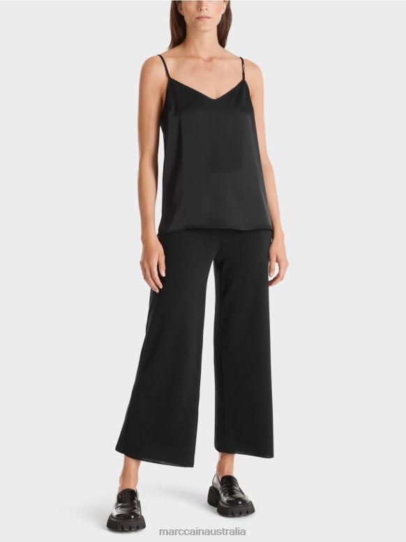 Clothing Black J8XFX1248 Top with slender chain Marc Cain