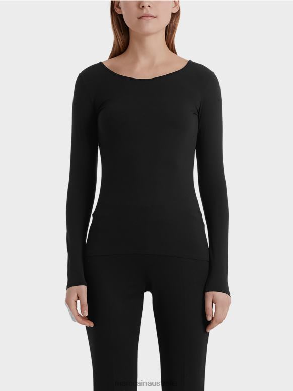 Clothing Black J8XFX1475 Delicate long-sleeve shirt Marc Cain
