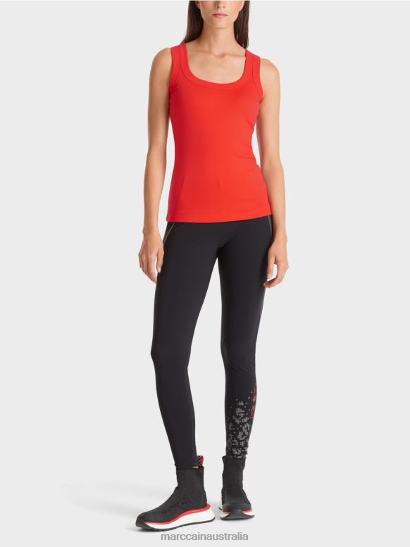 Clothing Campari J8XFX1269 Sleeveless cotton rib top Marc Cain