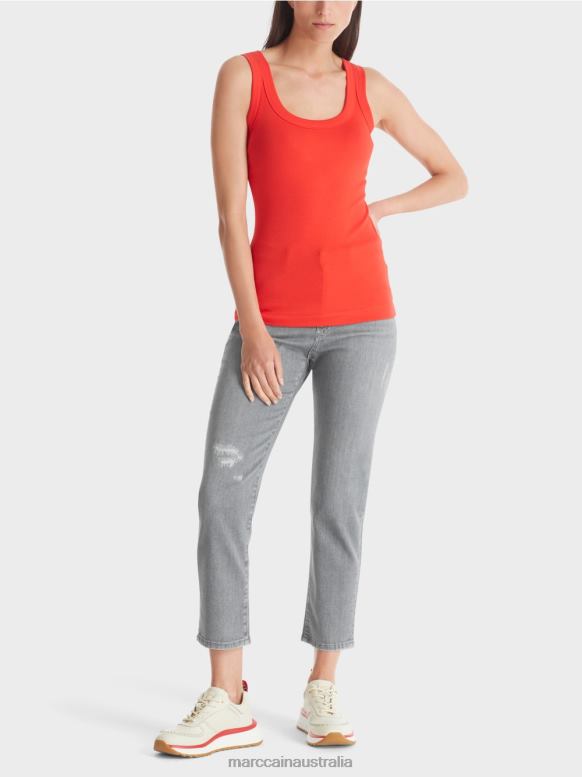 Clothing Campari J8XFX1341 Fine-ribbed tank top Marc Cain