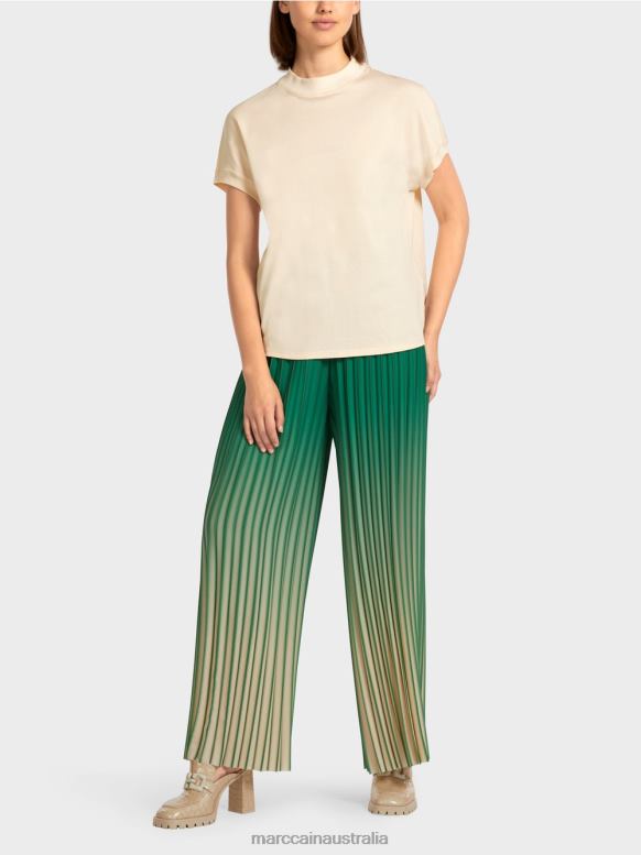 Clothing Creme J8XFX1446 T-shirt with cap sleeves Marc Cain