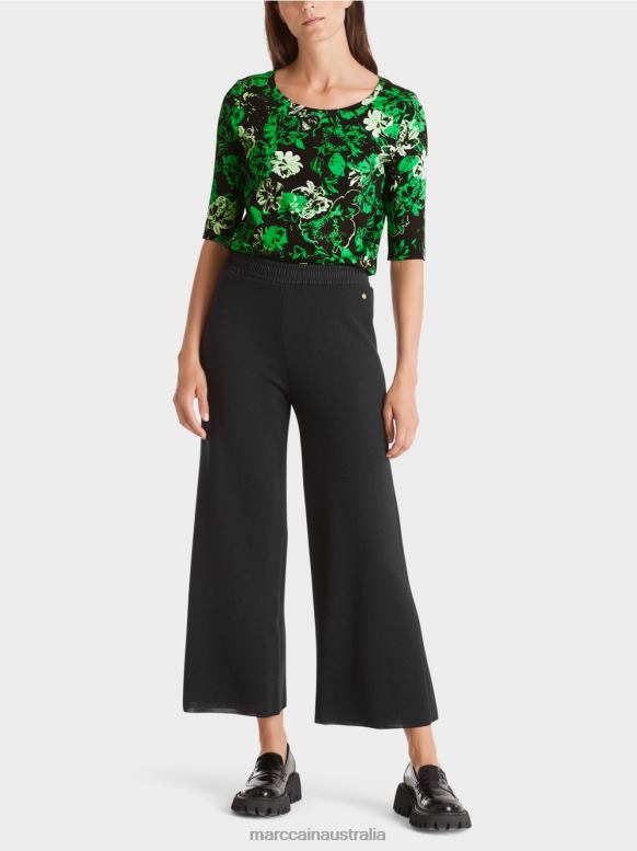 Clothing Dark Apple Green J8XFX1254 Stretch cotton shirt Marc Cain