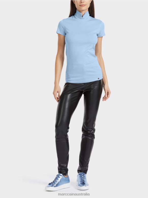 Clothing Dark Summer Sky J8XFX1334 High-necked T-shirt Marc Cain