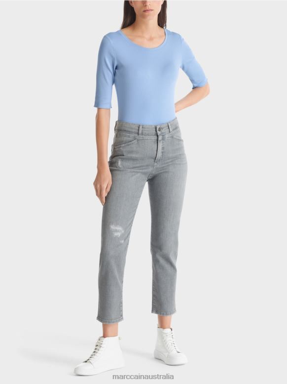 Clothing Dark Summer Sky J8XFX1335 T-shirt with ? length sleeves Marc Cain