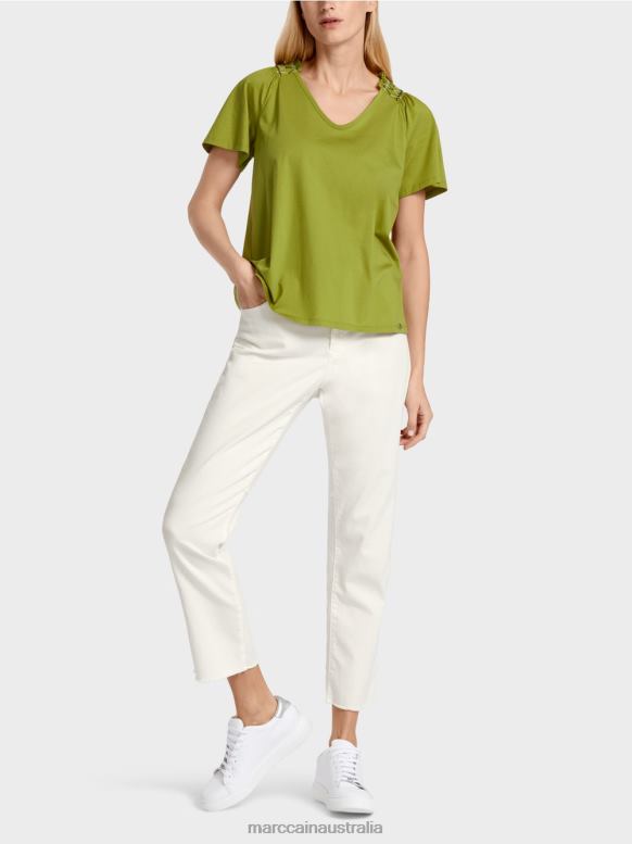 Clothing Deep Oliv Green J8XFX1404 T-shirt with raglan Marc Cain