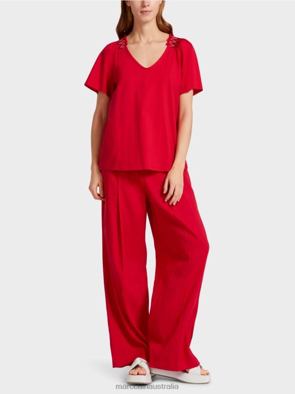 Clothing Deep Red J8XFX1375 T-shirt with raglan Marc Cain