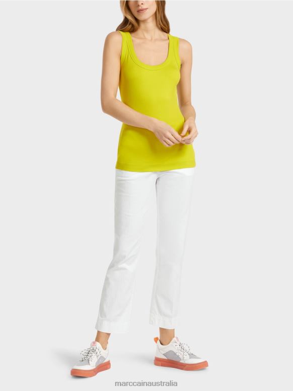Clothing Light Limeade J8XFX1387 Tank top with wide straps Marc Cain