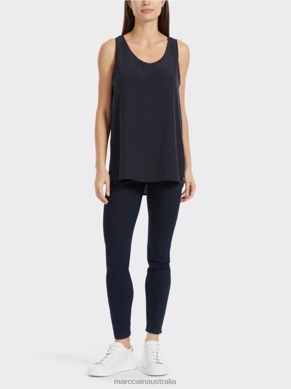 Clothing Midnight Blue J8XFX1343 Lightweight sleeveless top Marc Cain
