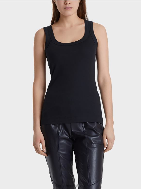 Clothing Midnight Blue J8XFX1467 Fine-ribbed tank top Marc Cain