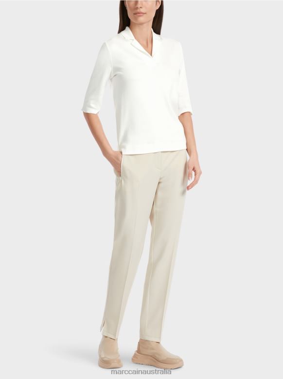 Clothing Off-White J8XFX1300 T-shirt with 3/4 sleeves Marc Cain