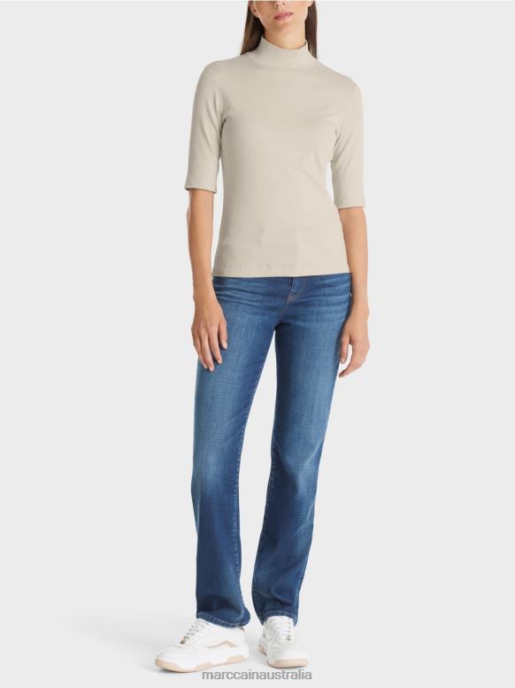 Clothing Soft Moon Rock J8XFX1312 Shirt with stand-up collar and ?-sleeves Marc Cain