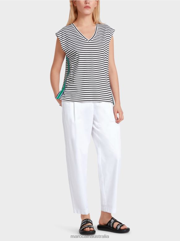 Clothing Stripe J8XFX1357 Casual striped shirt Marc Cain