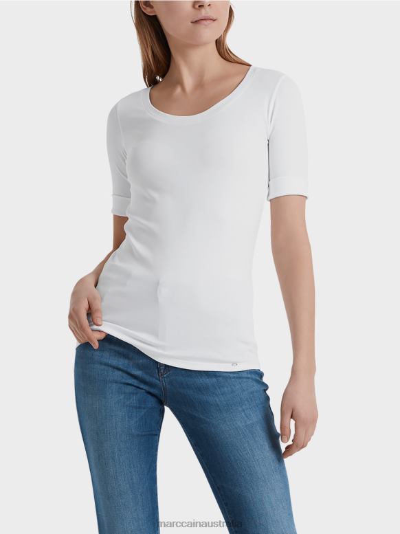 Clothing White J8XFX1478 High-quality basic shirt Marc Cain