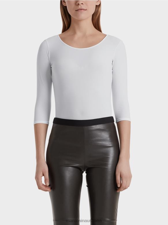 Clothing White J8XFX1481 Extremely delicate long-sleeve shirt Marc Cain