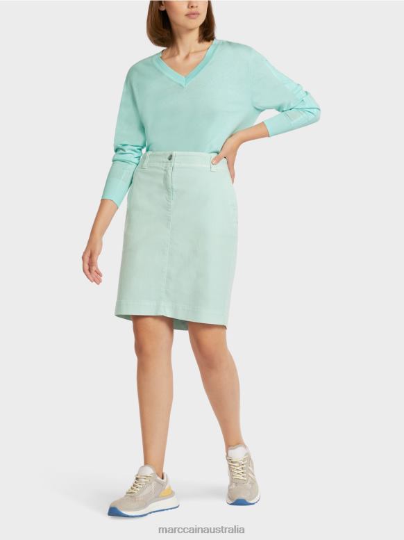 Clothing Light Soft Skylight J8XFX497 "Rethink Together" denim skirt Marc Cain