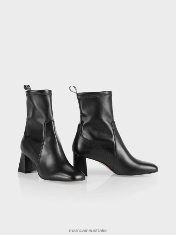 Footwear Black J8XFX1578 Ankle boots with Leo detail Marc Cain