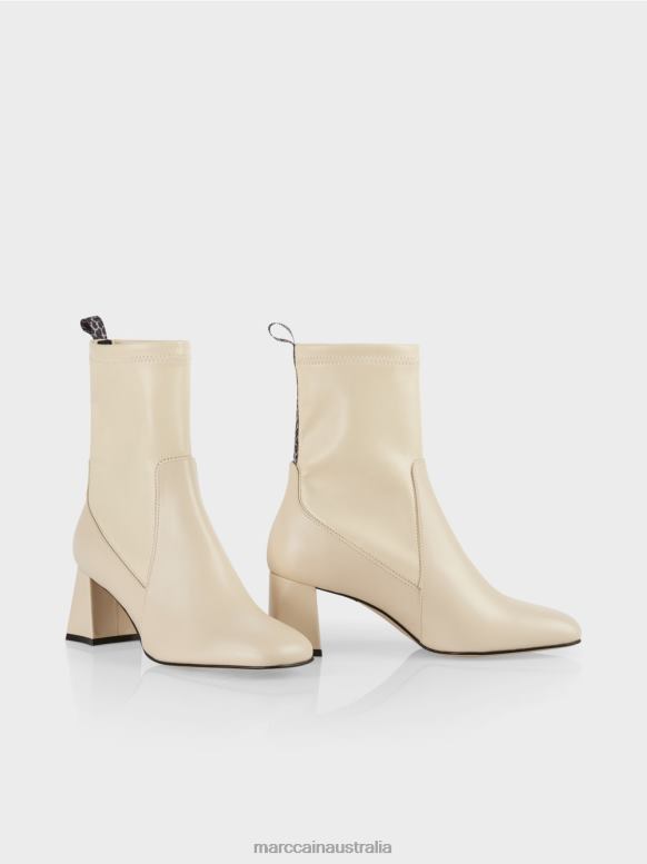 Footwear Dark Cream J8XFX1559 Ankle boots with Leo detail Marc Cain