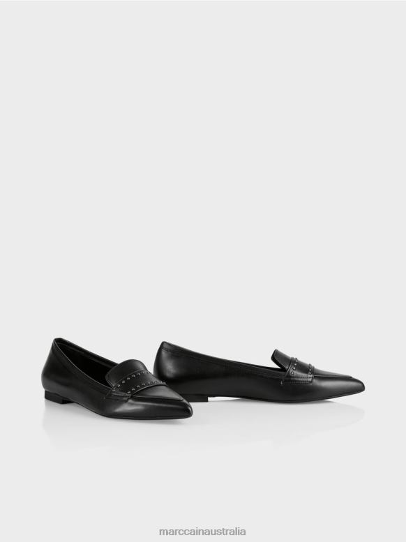 Footwear Black J8XFX1590 Ballerinas with rivets Marc Cain