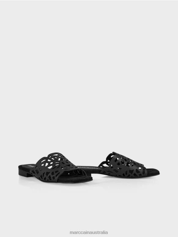 Footwear Black J8XFX1599 Airy sandals with cut-outs Marc Cain