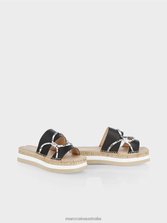 Footwear Black J8XFX1617 Adorned espadrilles Marc Cain