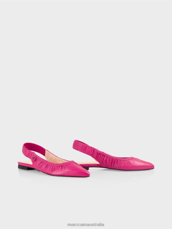 Footwear Bright Pink J8XFX1644 Sandals with stretchy strap Marc Cain