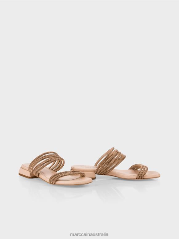 Footwear Panna Cotta J8XFX1607 Elegant sandals with glass sequins Marc Cain