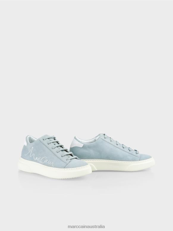 Footwear Atmospheric Blue J8XFX1640 Suede lace-up trainers Marc Cain