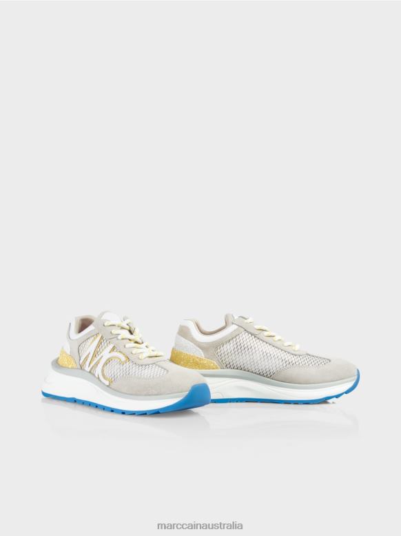 Footwear Green Sulphur J8XFX1627 Trainers with mesh insert Marc Cain