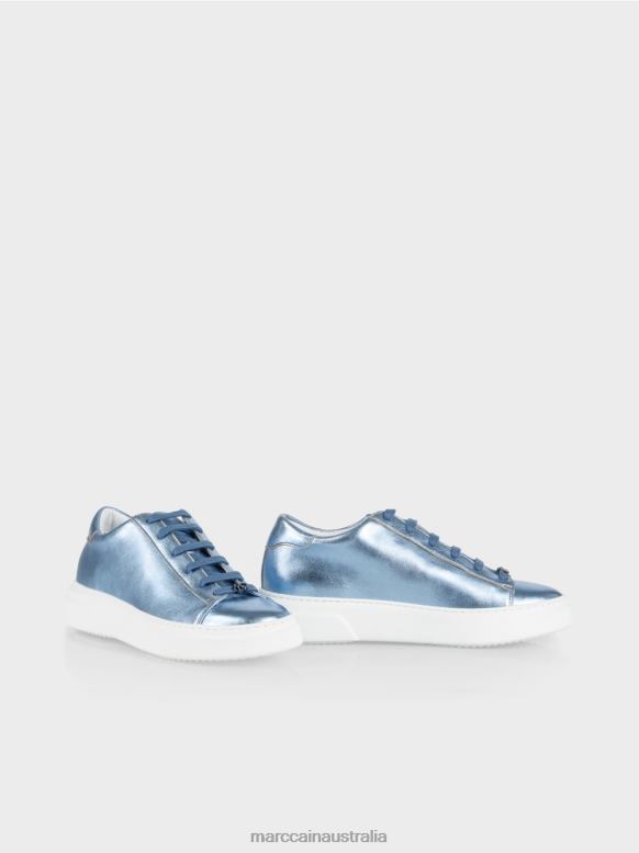 Footwear Soft Powder Blue J8XFX1585 Shiny sneakers Marc Cain